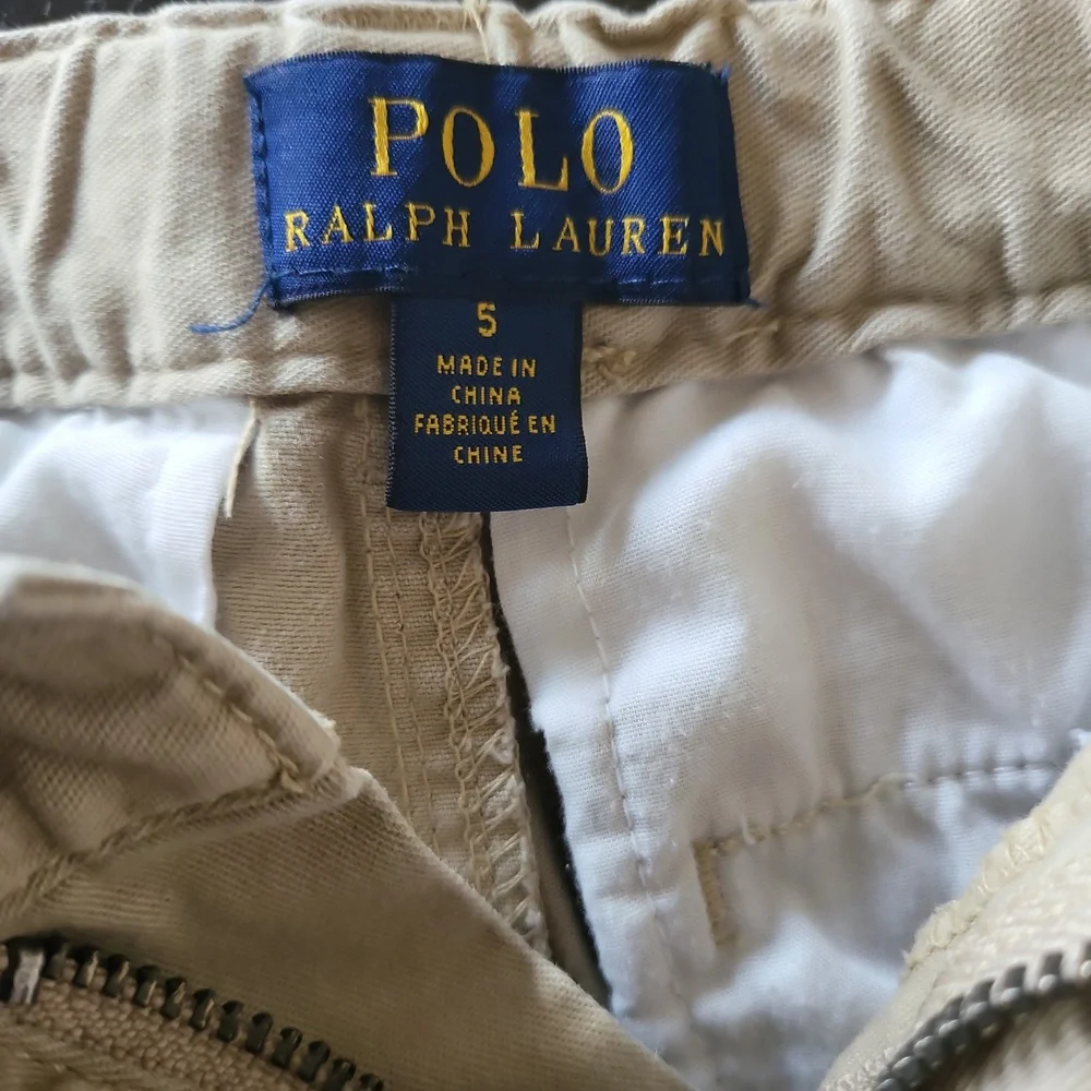 Polo Ralph Lauren Kids Tan Embroidered Shorts - Picture 3 of 4